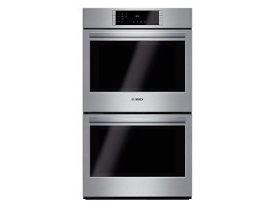 30" Bosch 800 Series Double Wall Oven In Stainless Steel - HBL8651UC