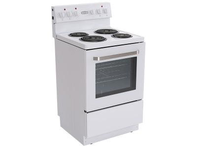 24" Marathon White Electric Coil Top Range