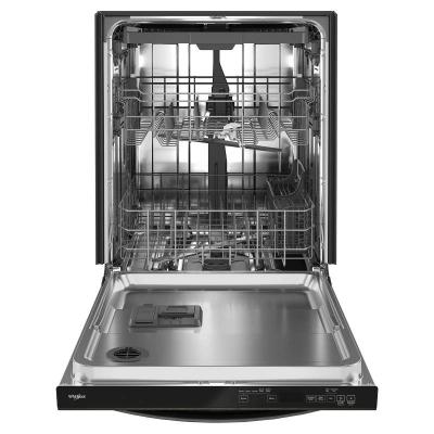 24" Whirlpool Built-In Undercounter Dishwasher in Black Stainless Steel - WDT750SAKV