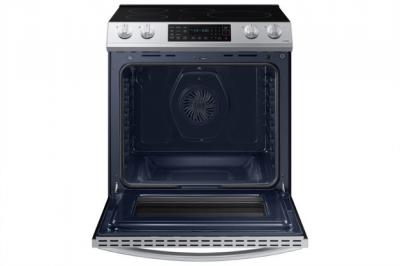 30" Samsung 6.3 Cu. Ft. Slide-in Induction Range with Fan Convection and Air Fry - NE63B8411SS/AC