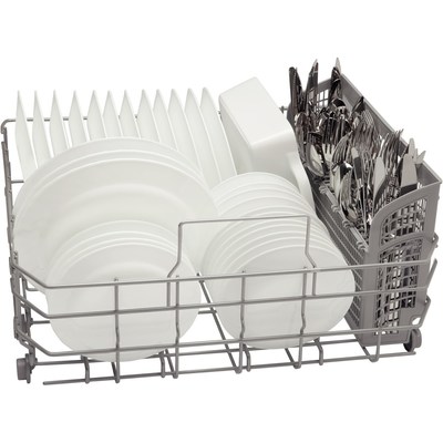 24' Bosch Recessed Handle Ascenta Dishwasher In White - SHE3AR72UC