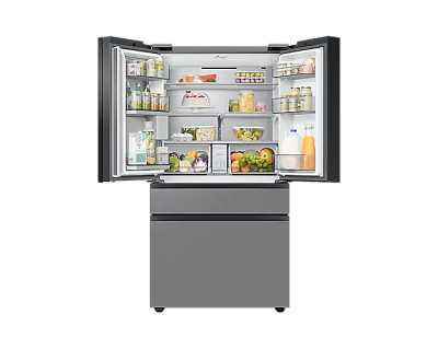 36" Samsung 22.8 Cu. Ft. Bespoke 4-Door French Door Counter Depth Refrigerator with Beverage Center - F-RF23BB86MTMT