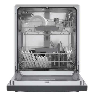 24' Bosch 300 Series Built-in Dishwasher in Black - SGE53B56UC