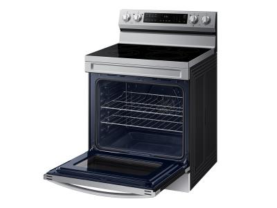 30" Samsung 6.3 Cu. Ft. Freestanding Electric Range With Air Fry And Wi-fi In Stainless Steel - NE63A6511SS