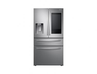 36" Samsung 28 cu. ft. French Door Refrigerator With 21.5” Touch Screen Family Hub - RF28R7551SR